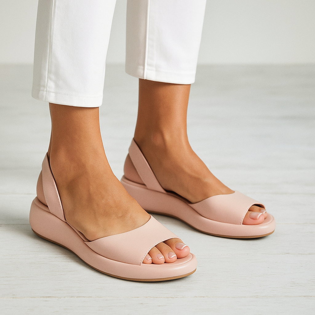 Dames Open Teen Slingback Sandaal - Zomerse Casual Stijl - Roze