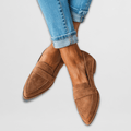 Dames Orthopedische Suède Loafers - Comfort voor Elke Dag - Khaki
