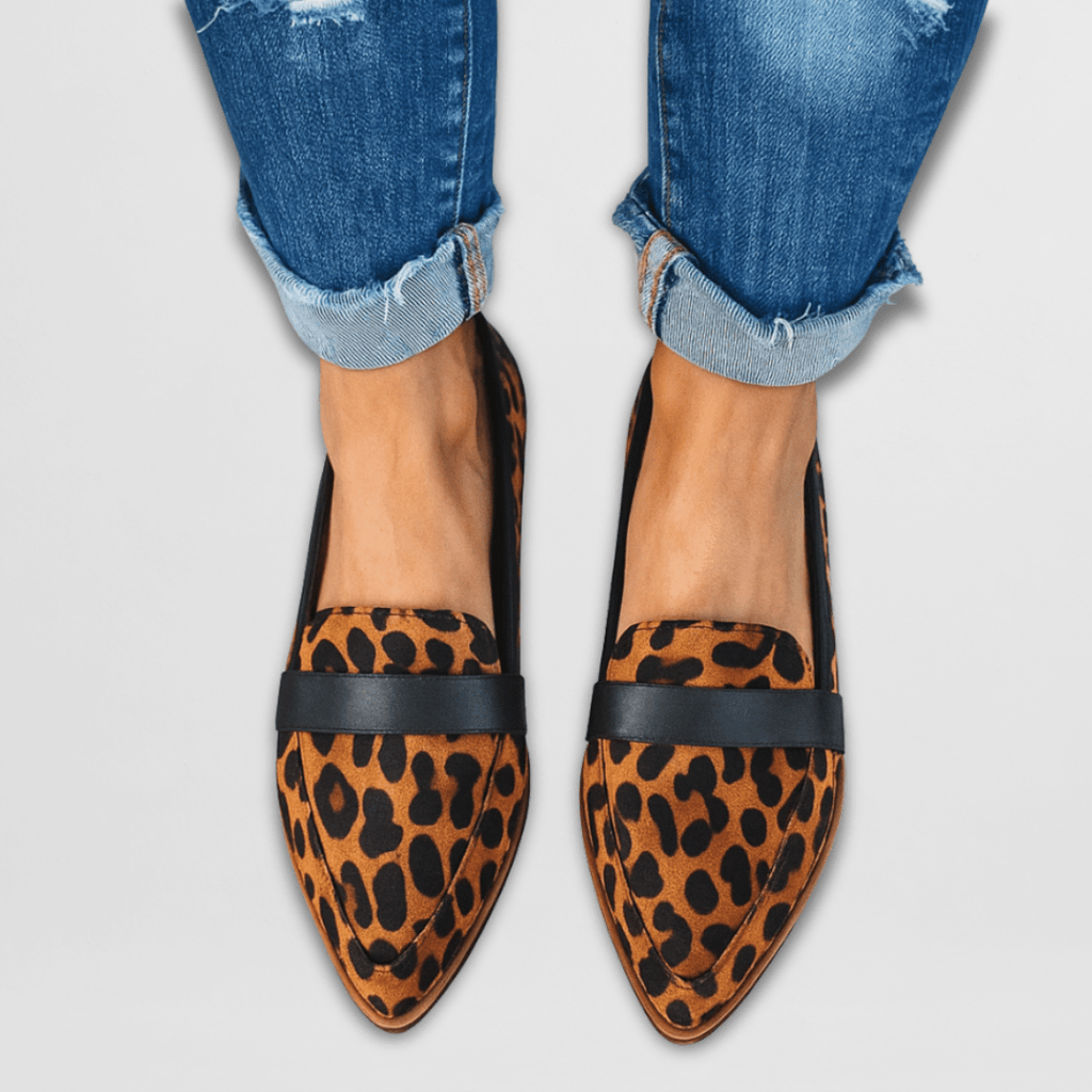 Dames Orthopedische Suède Loafers - Comfort voor Elke Dag - Luipaard