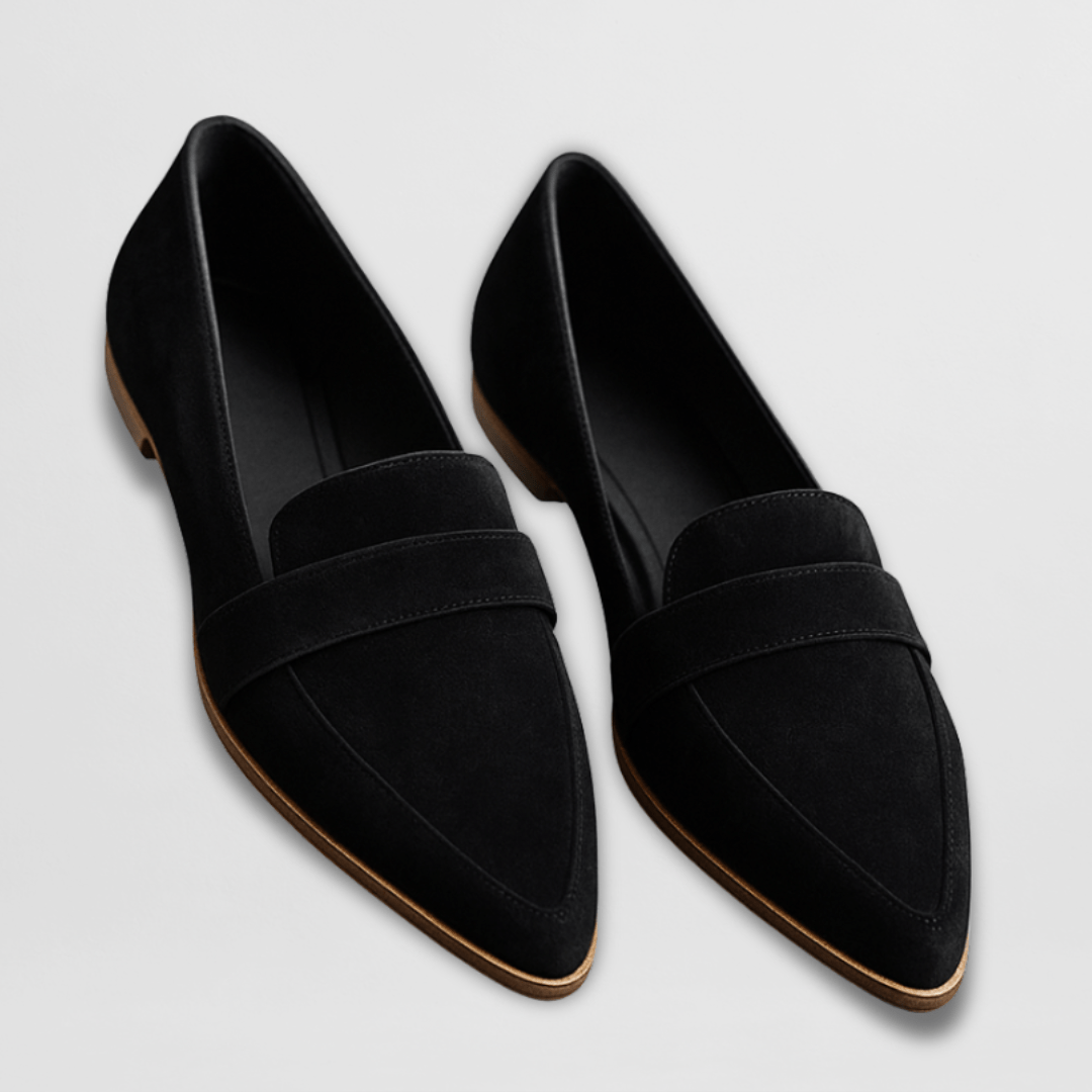 Dames Orthopedische Suède Loafers - Comfort voor Elke Dag - Zwart