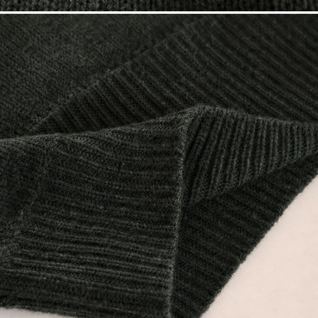 Dames oversized V-hals gebreide trui - Zacht en soepel