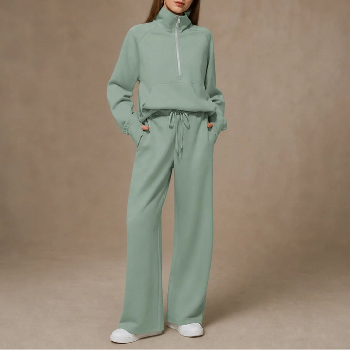 Dames Ribfluweel Oversized Set - Loungewear Comfort