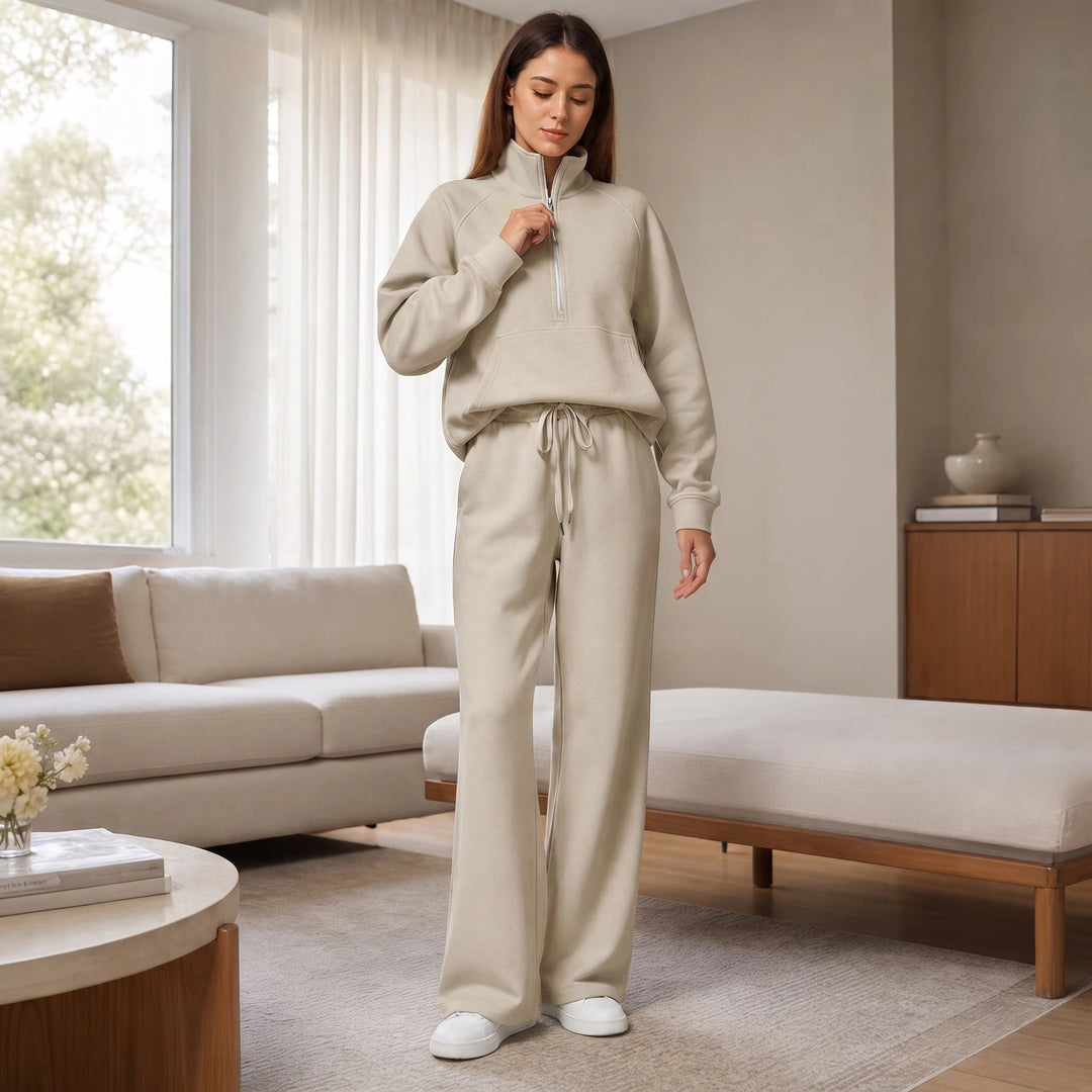 Dames Ribfluweel Oversized Set - Loungewear Comfort