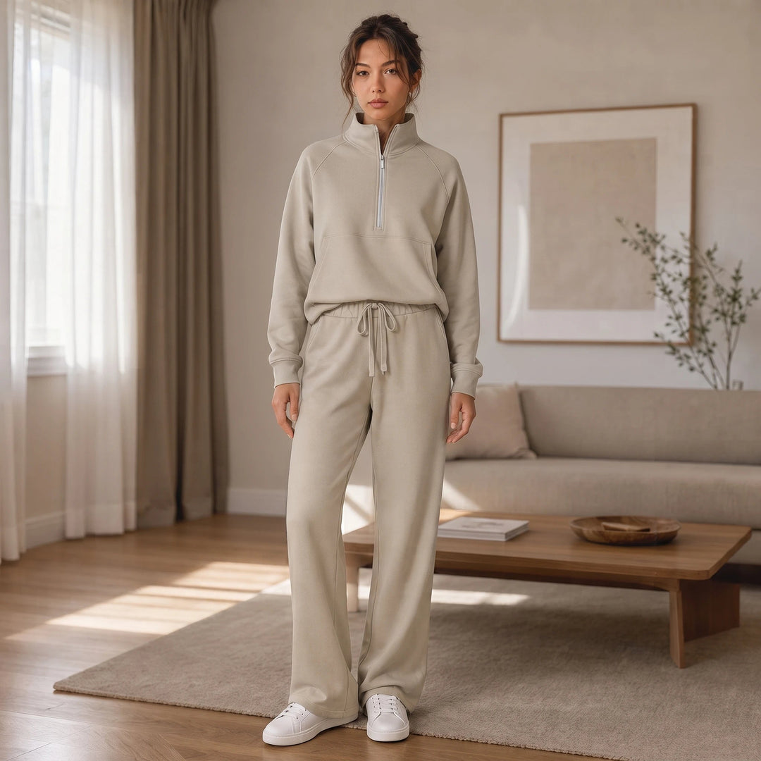 Dames Ribfluweel Oversized Set - Loungewear Comfort