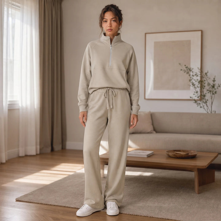 Dames Ribfluweel Oversized Set - Loungewear Comfort