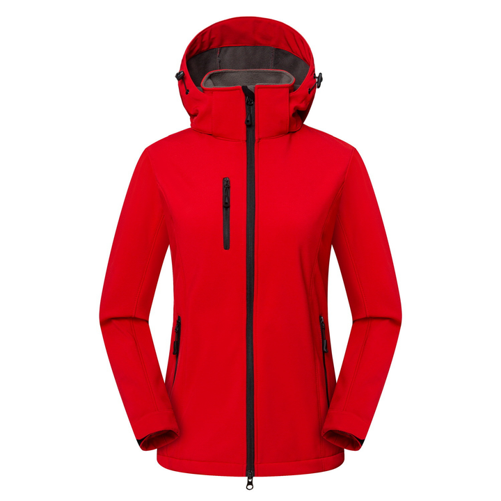 Dames softshell jas met capuchon - Windproof