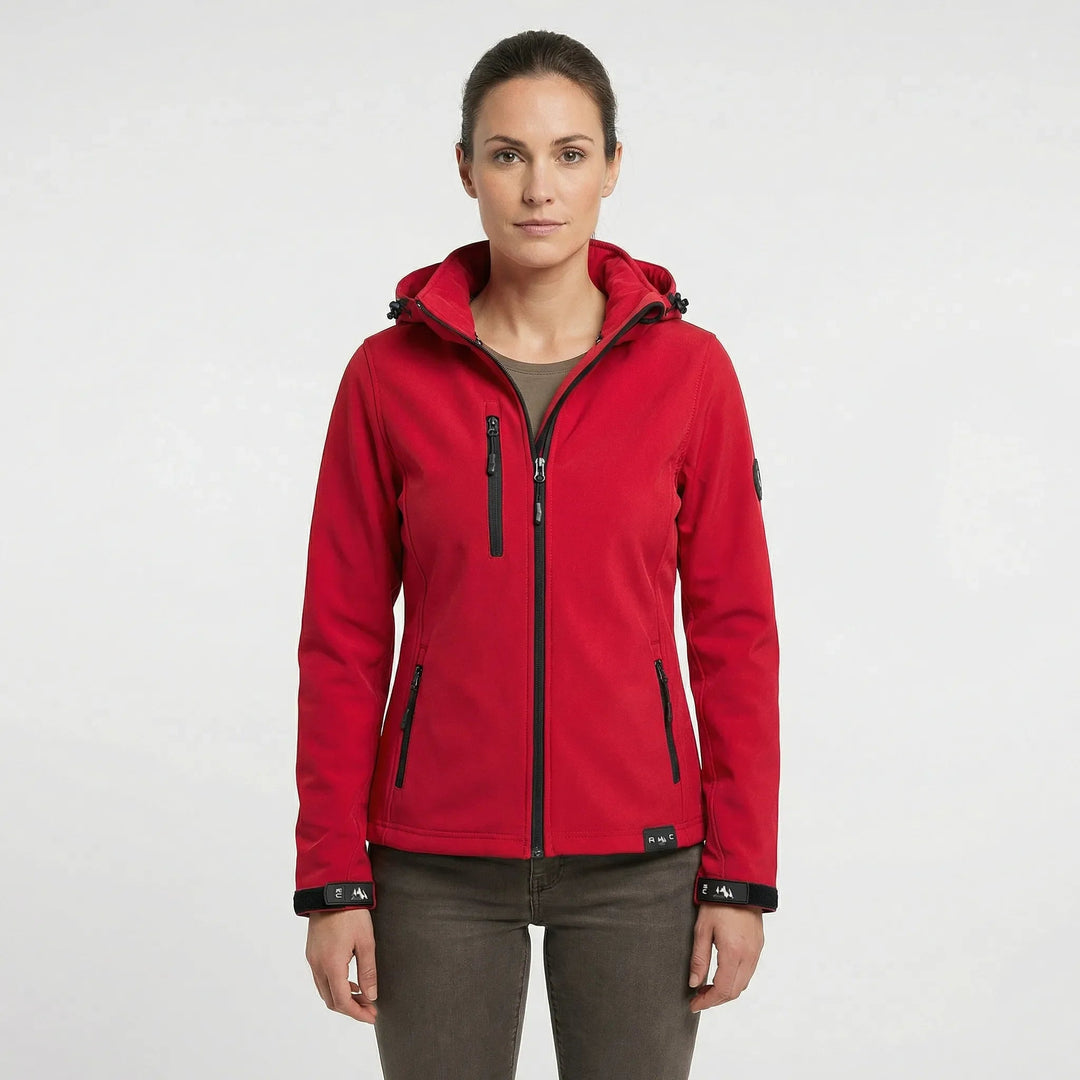 Dames softshell jas met capuchon - Windproof