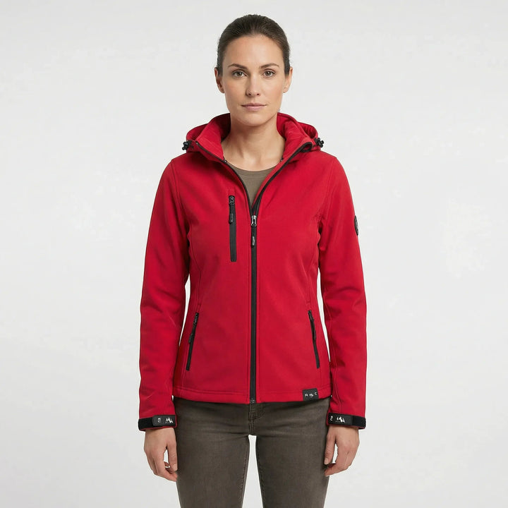 Dames softshell jas met capuchon - Windproof