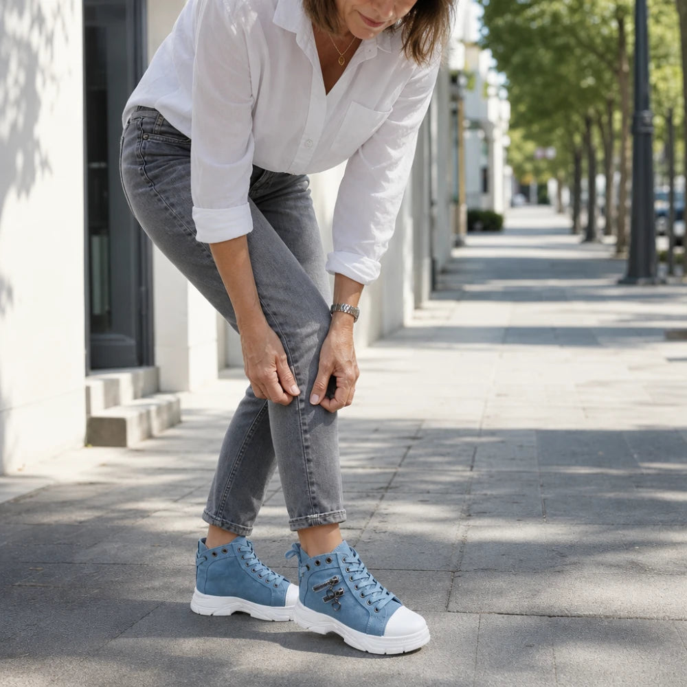 Dames Vetersneaker Platformlaarzen - Casual Enkelhoog