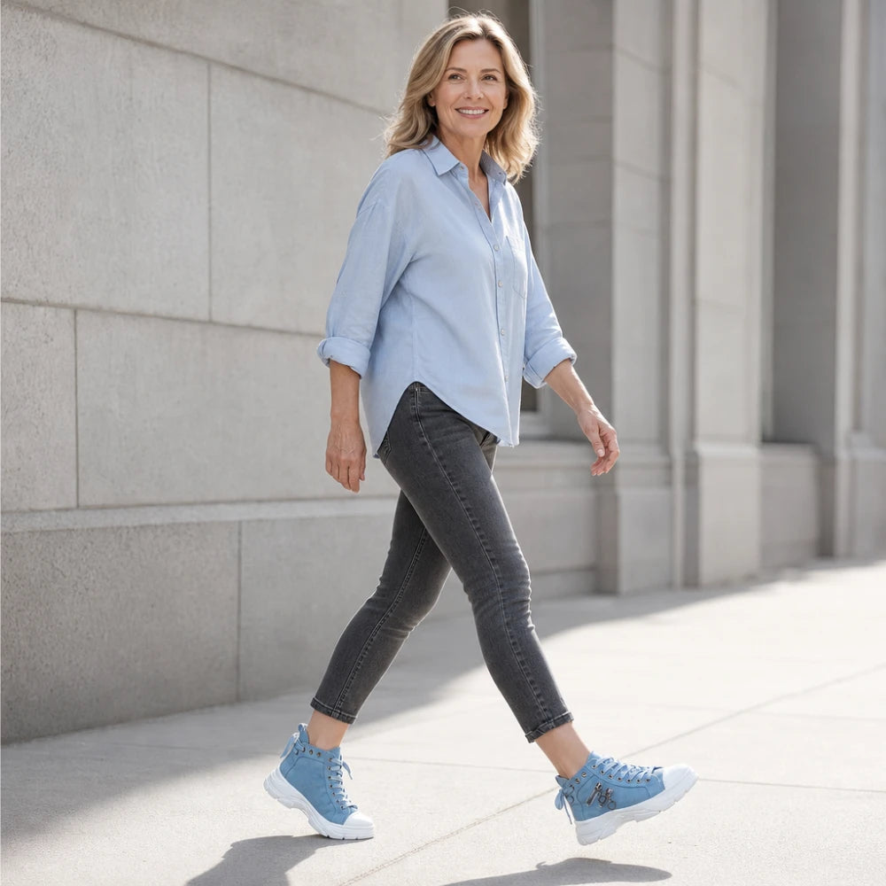 Dames Vetersneaker Platformlaarzen - Casual Enkelhoog