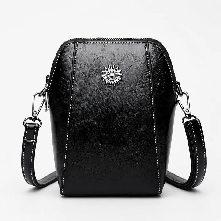 Dames Vintage Mini Crossbody Tas in zwart, Compact en Elegant