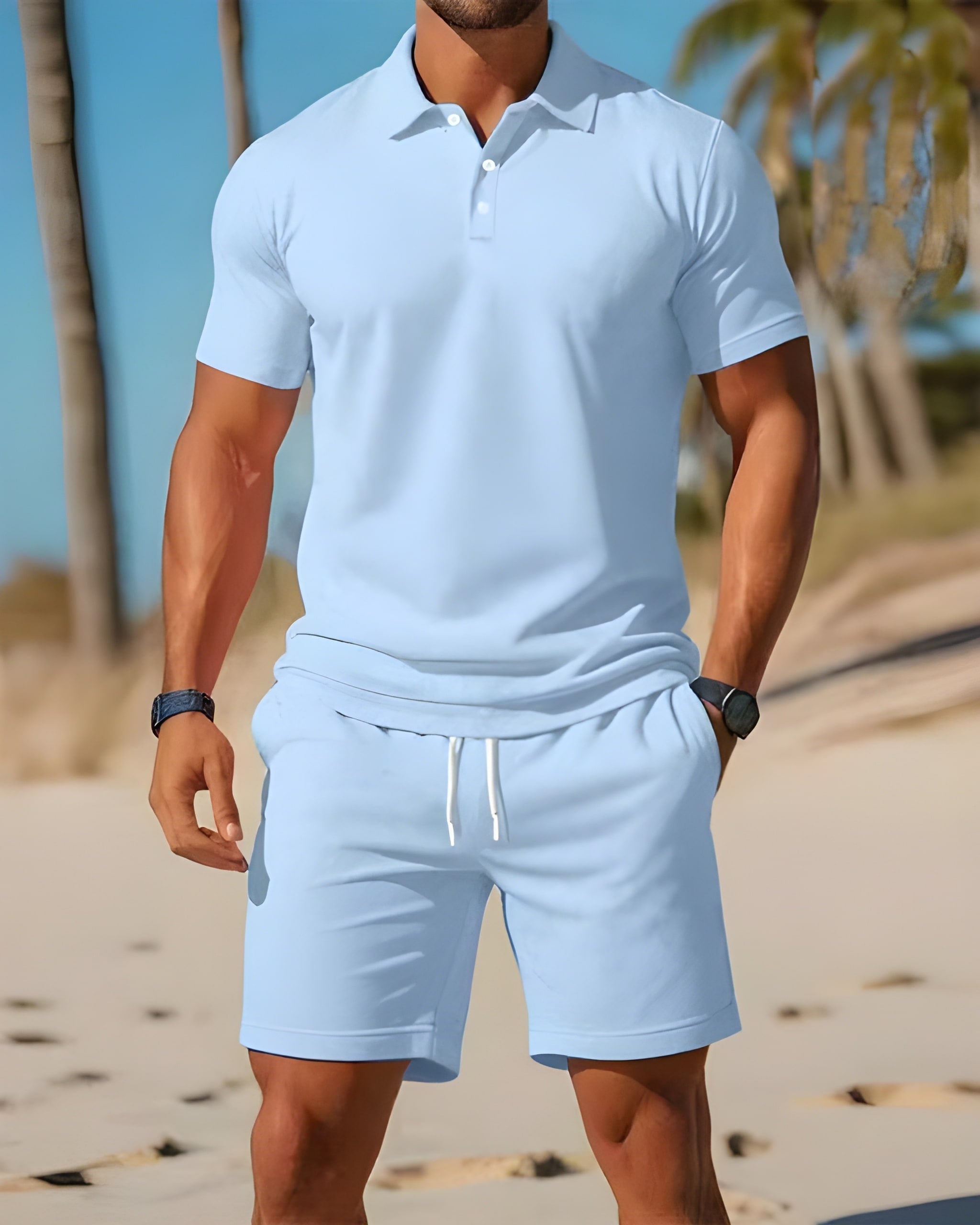 Heren Set | Polo Kraag | Korte Mouw | Zomer