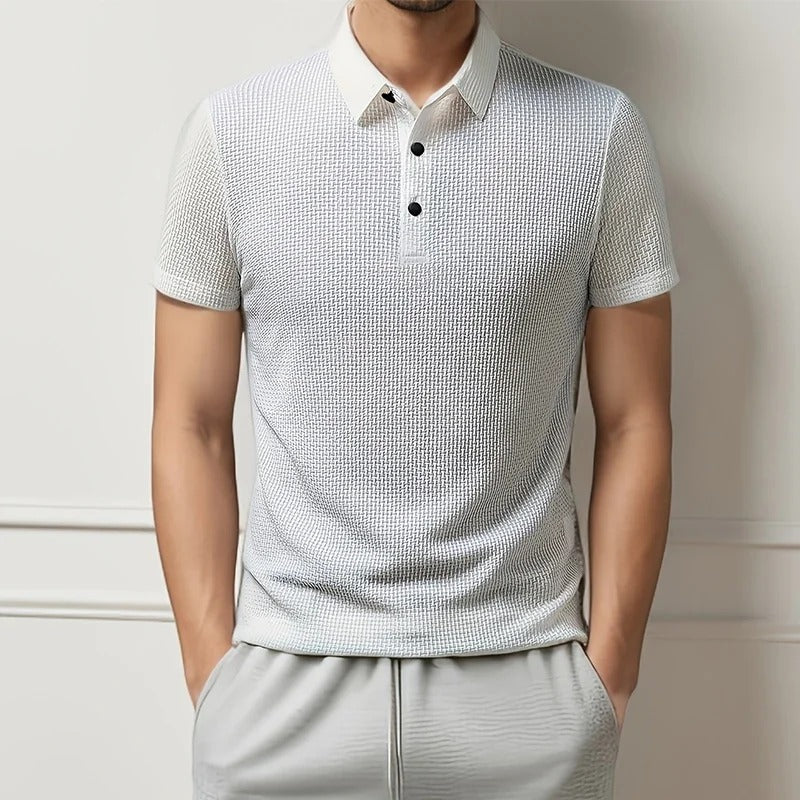 Heren Shirt | Textuur Design | Ontspannen | Zomer