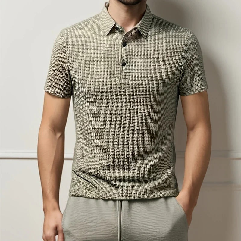 Heren Shirt | Textuur Design | Ontspannen | Zomer