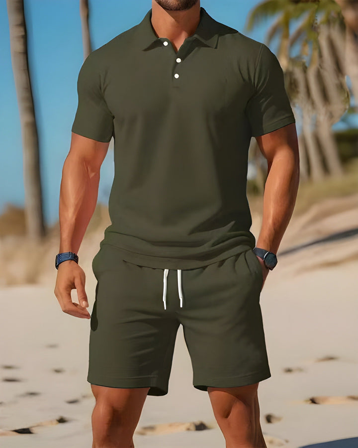 Heren Set | Polo Kraag | Korte Mouw | Zomer