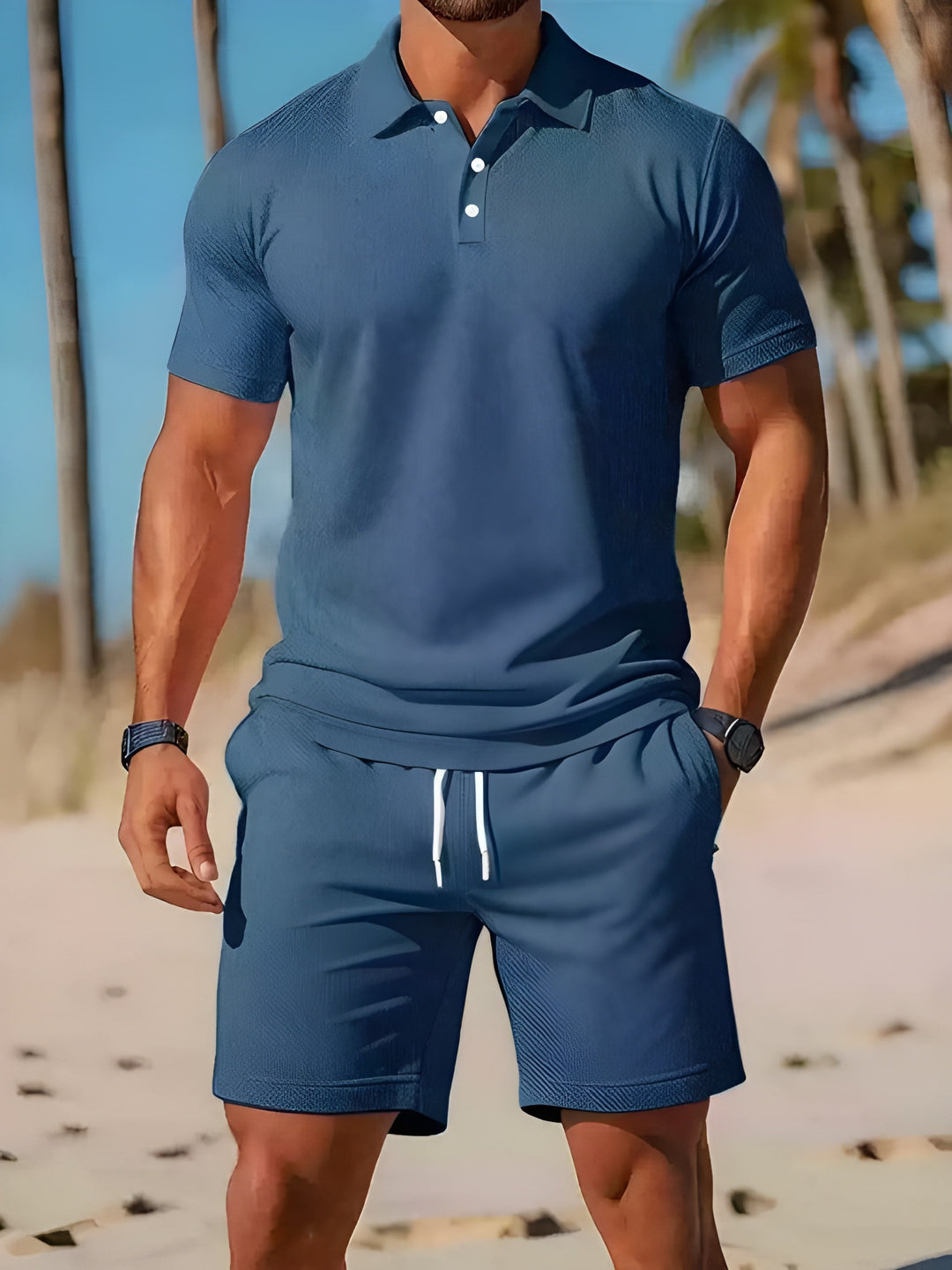 Heren Set | Polo Kraag | Korte Mouw | Zomer