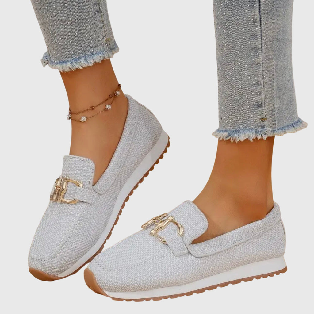 Dames Loafers | Gouden Bit Detail | Zomer