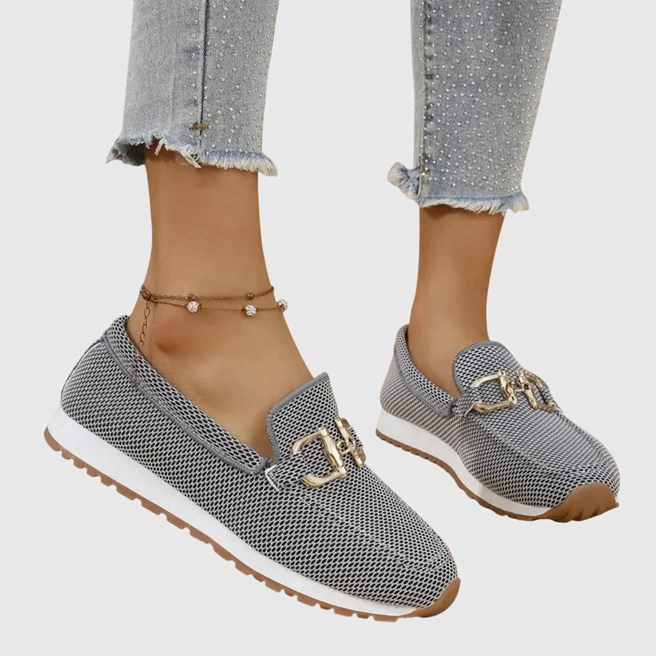Dames Loafers | Gouden Bit Detail | Zomer