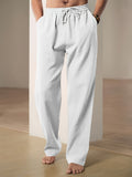 Heren Broek | Wijde Pijpen | Elastische Taille | Zomer