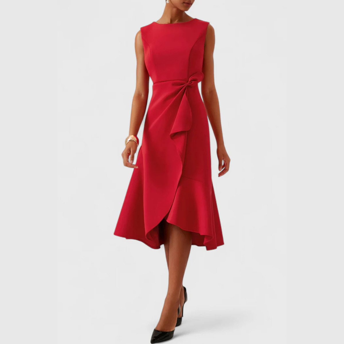 Dames Jurk | Mouwloos | Asymmetrisch | Zomer