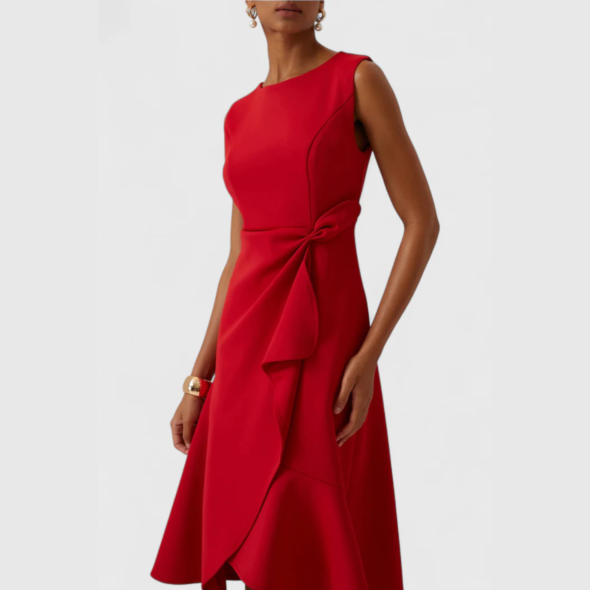 Dames Jurk | Mouwloos | Asymmetrisch | Zomer