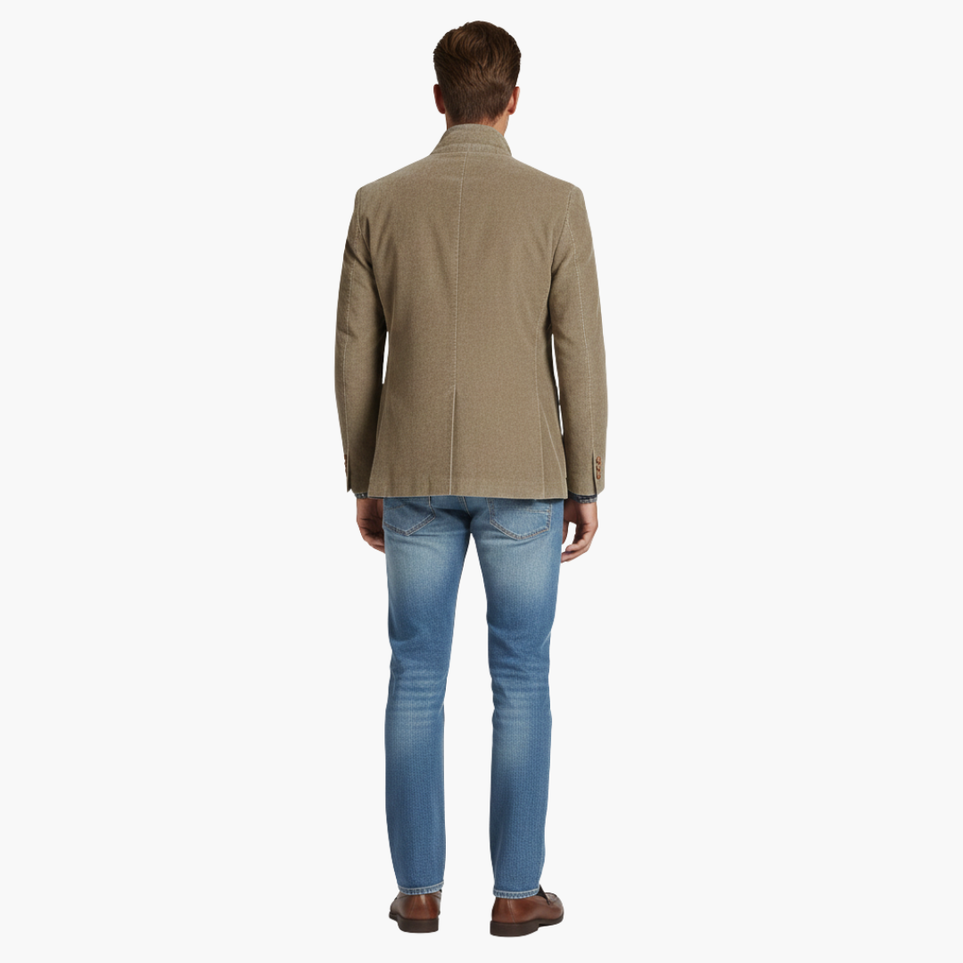 Heren Blazer Groen - Klassieke Snit met Knoopsluiting
