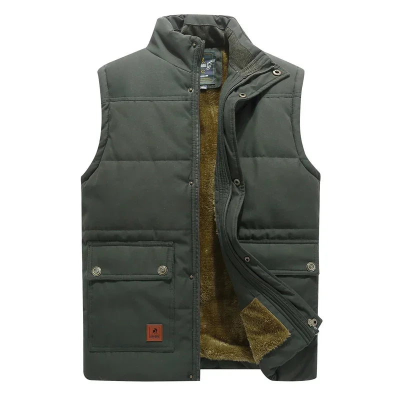 Heren Bodywarmer Wintervest - Functioneel en Warm - Groen
