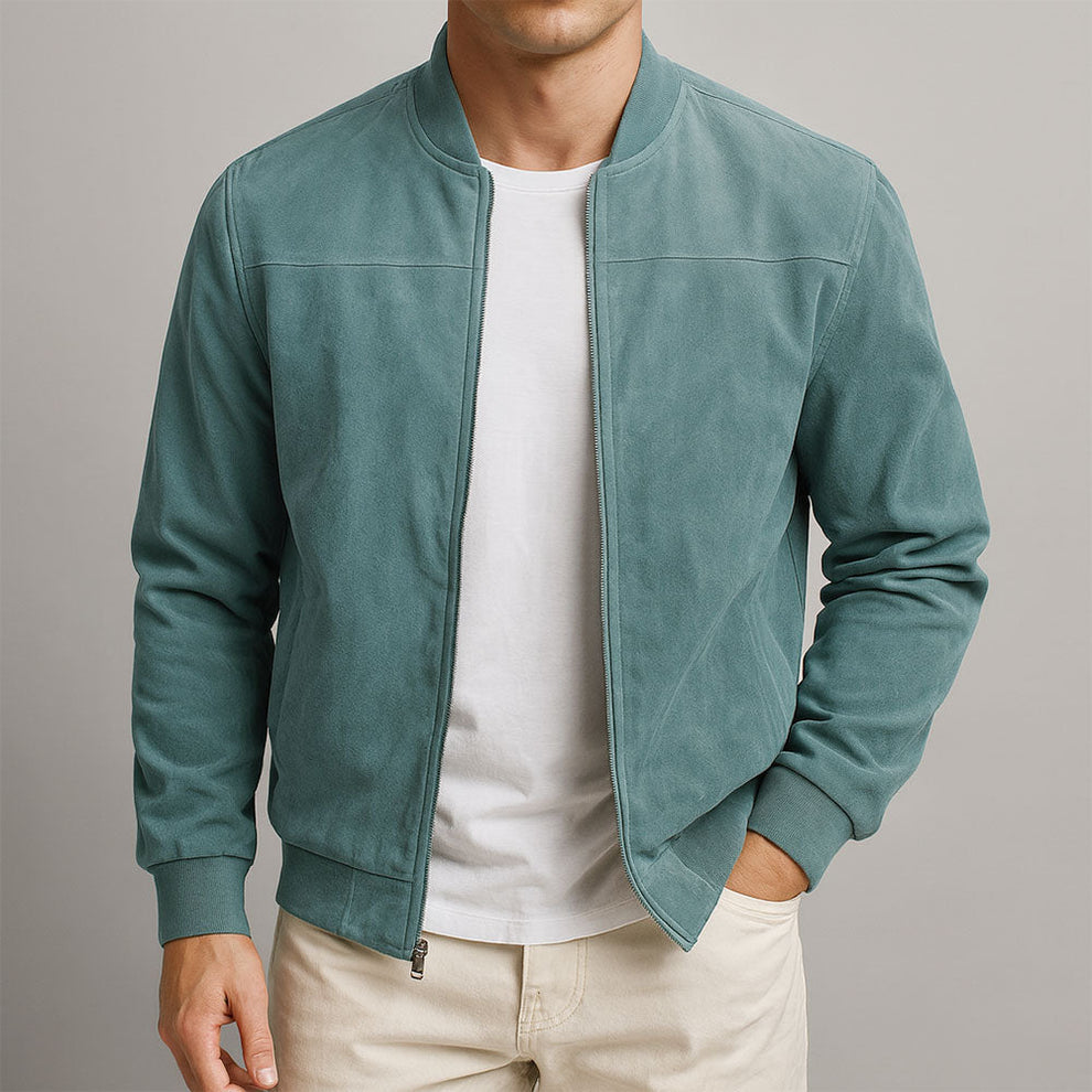 Heren Bomberjack Klassiek - Casual Streetwear - Mintgroen