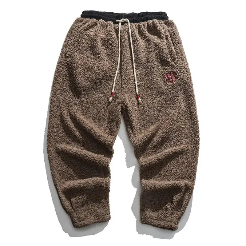 Heren Broek Straight met Trekkoord - Wintercomfort - Bruin