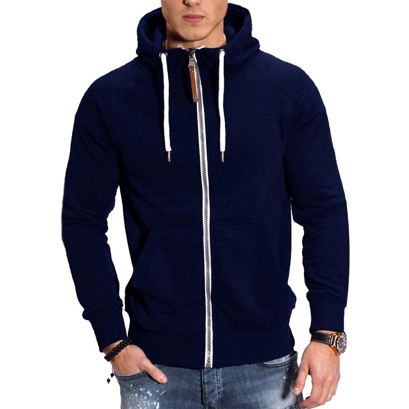 Heren Capuchonjack met Zakken - Comfortabel Sportief - Blauw