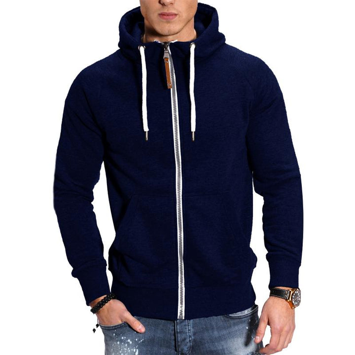 Heren Capuchonjack met Zakken - Comfortabel Sportief - Blauw