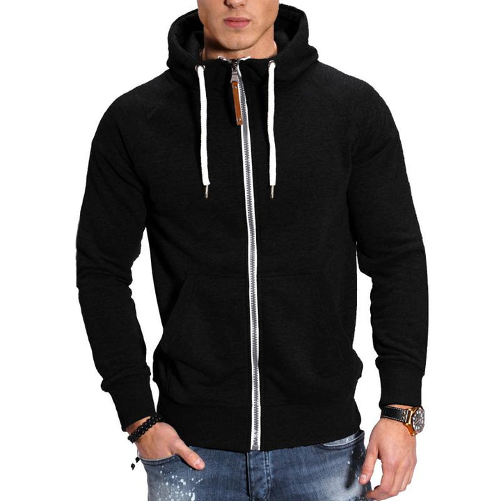 Heren Capuchonjack met Zakken - Comfortabel Sportief - Zwart