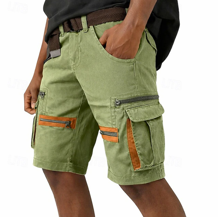 Heren Cargo Short Outdoor - Casual Comfort - Groen