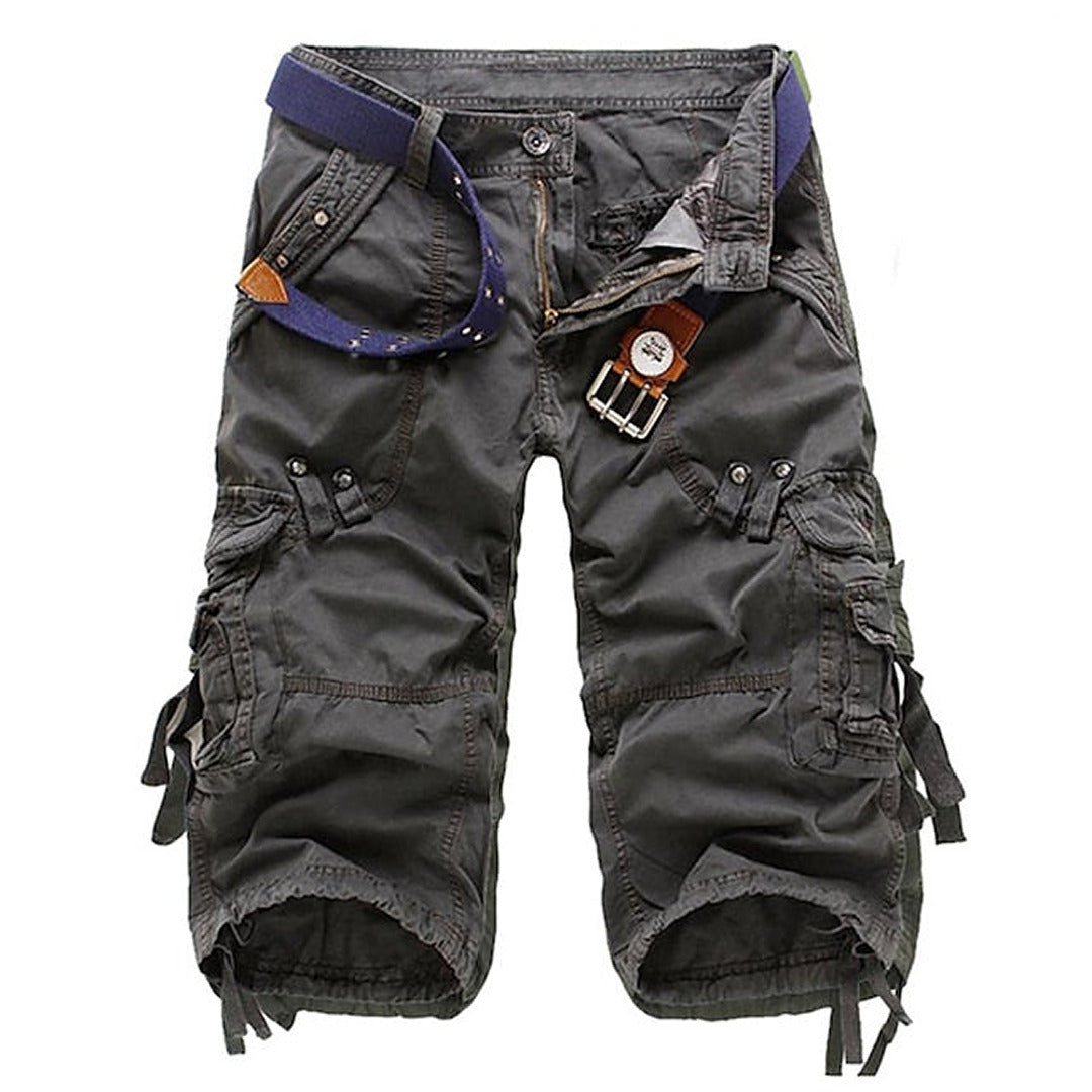 Heren Cargo Shorts Relaxed Fit - Praktisch en Comfortabel - Donkergrijs