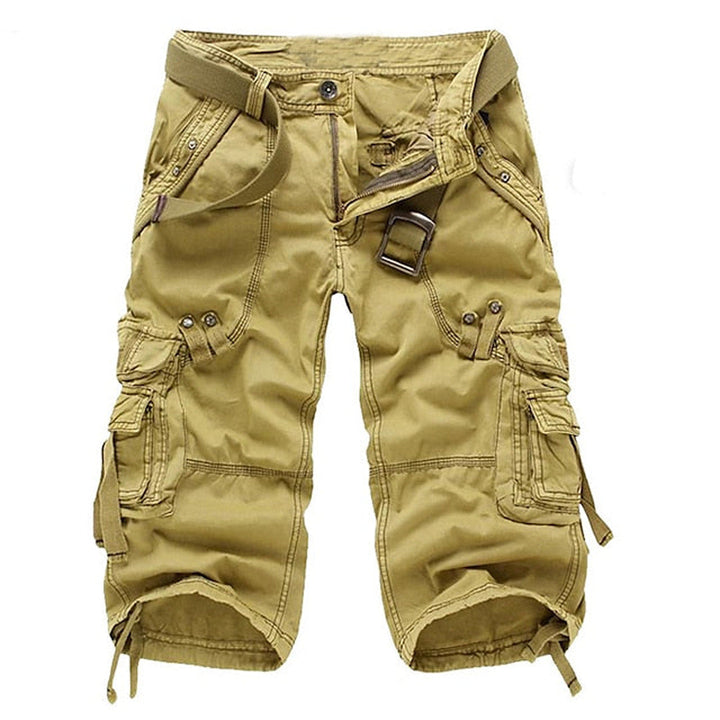 Heren Cargo Shorts Relaxed Fit - Praktisch en Comfortabel - Geel