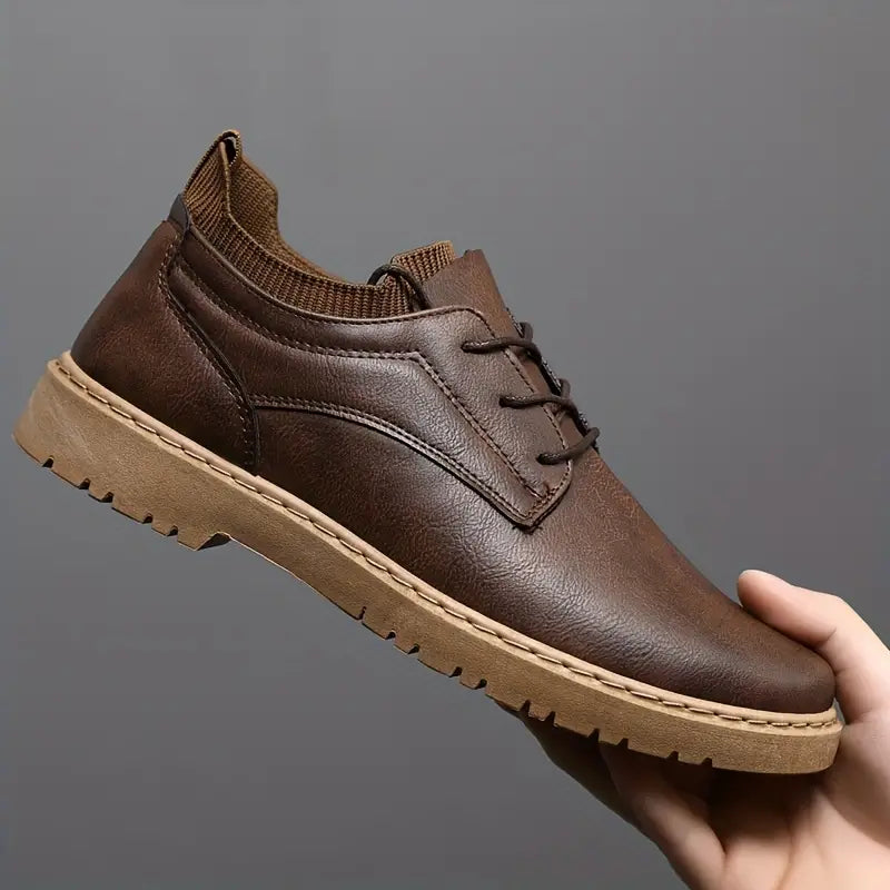 Heren Casual Laarzen - Antislip Zool & Vetersluiting