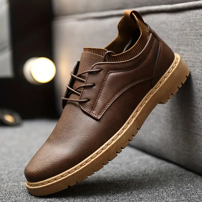 Heren Casual Laarzen - Antislip Zool & Vetersluiting