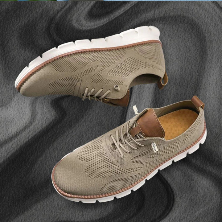 Heren Casual Wandelschoenen - Vetersluiting en Flexibele Zool