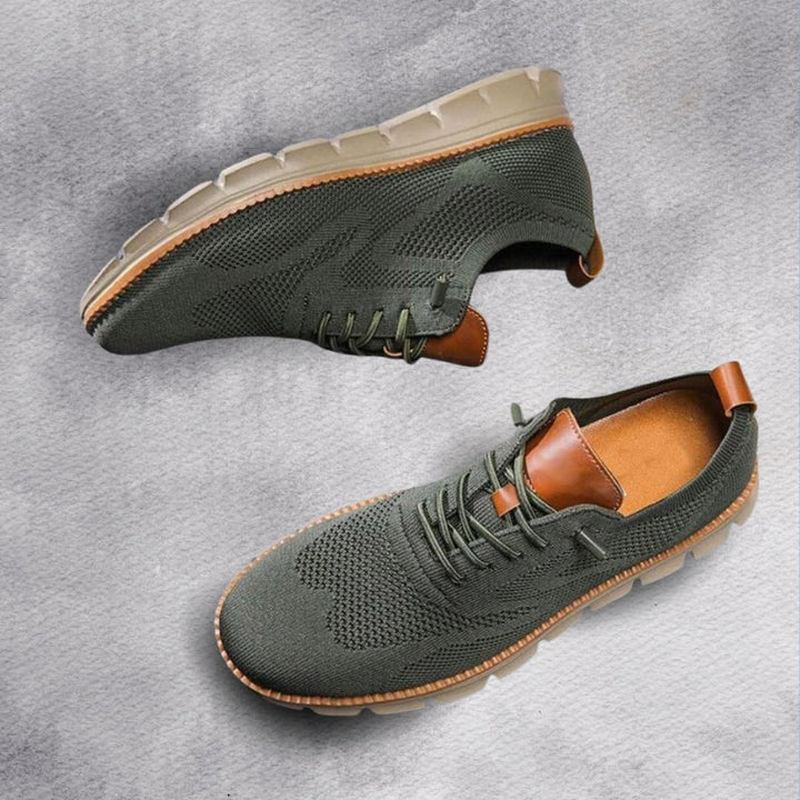 Heren Casual Wandelschoenen - Vetersluiting en Flexibele Zool