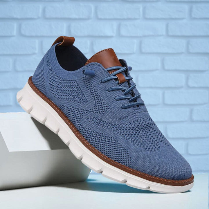 Heren Casual Wandelschoenen - Vetersluiting en Flexibele Zool