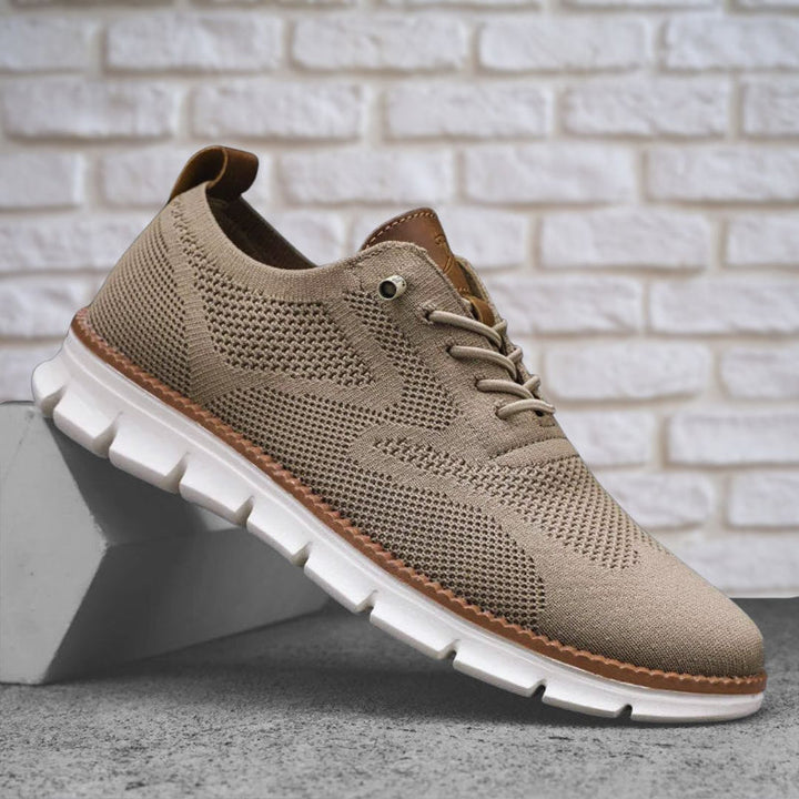 Heren Casual Wandelschoenen - Vetersluiting en Flexibele Zool