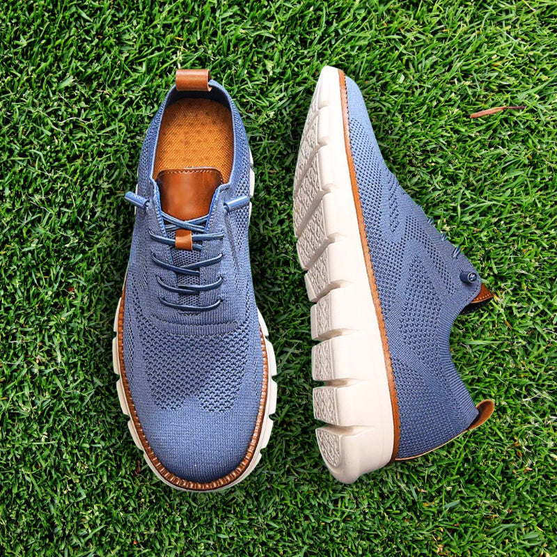 Heren Casual Wandelschoenen - Vetersluiting en Flexibele Zool