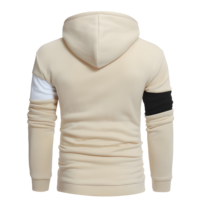 Heren Colorblock Hoodie - Sportieve Sweater met Warm Design