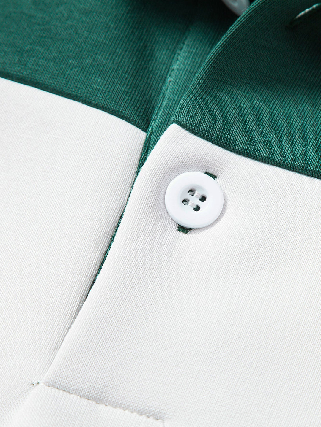 Heren Colour Block Polo Sweatshirt - Gestreept Relaxed Fit