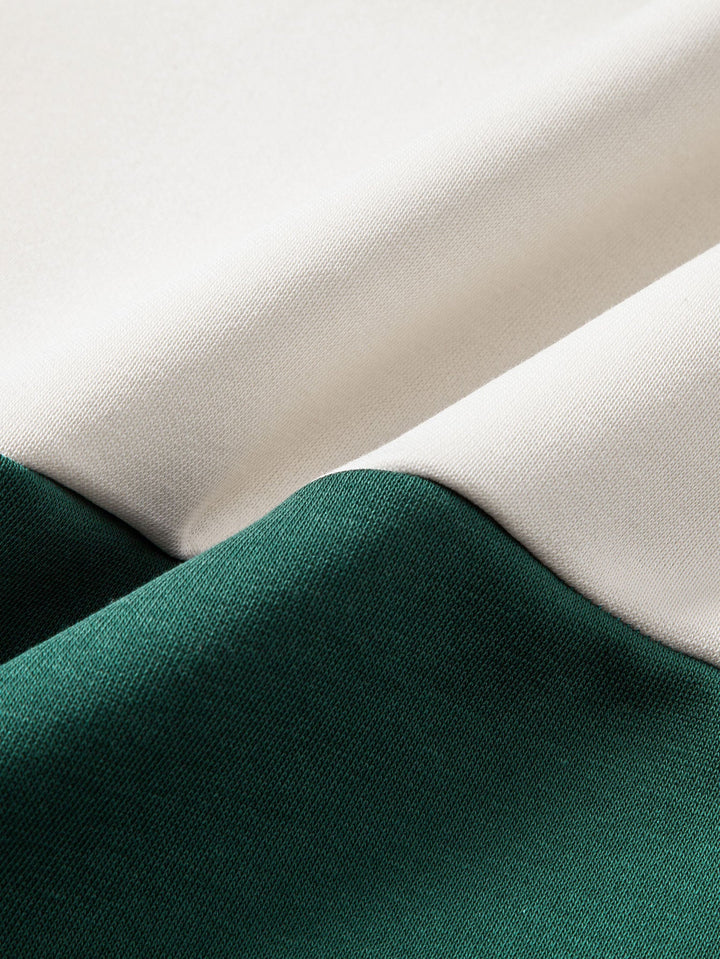 Heren Colour Block Sweatshirt - Relaxed Fit Pullover