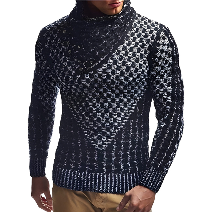 Heren Coltrui Gebreid - Warm & Comfortabel - Blauw