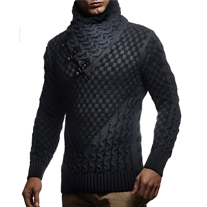 Heren Coltrui Gebreid - Warm & Comfortabel - Grijs