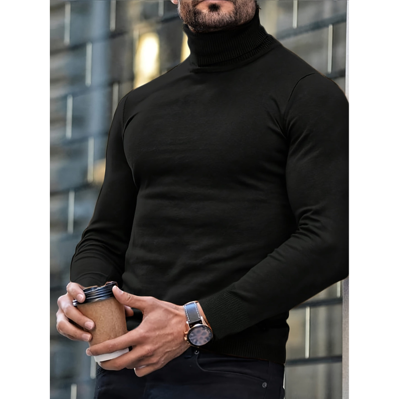 Heren Coltrui Slim Fit - Klassieke Winterlook - Zwart