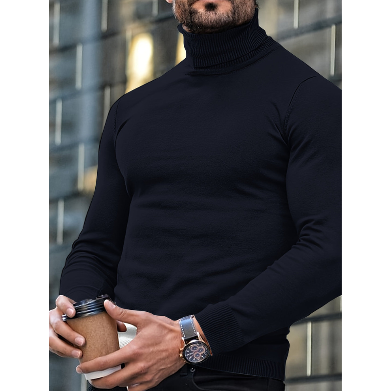 Heren Coltrui Slim Fit - Klassieke Winterlook - Zwart