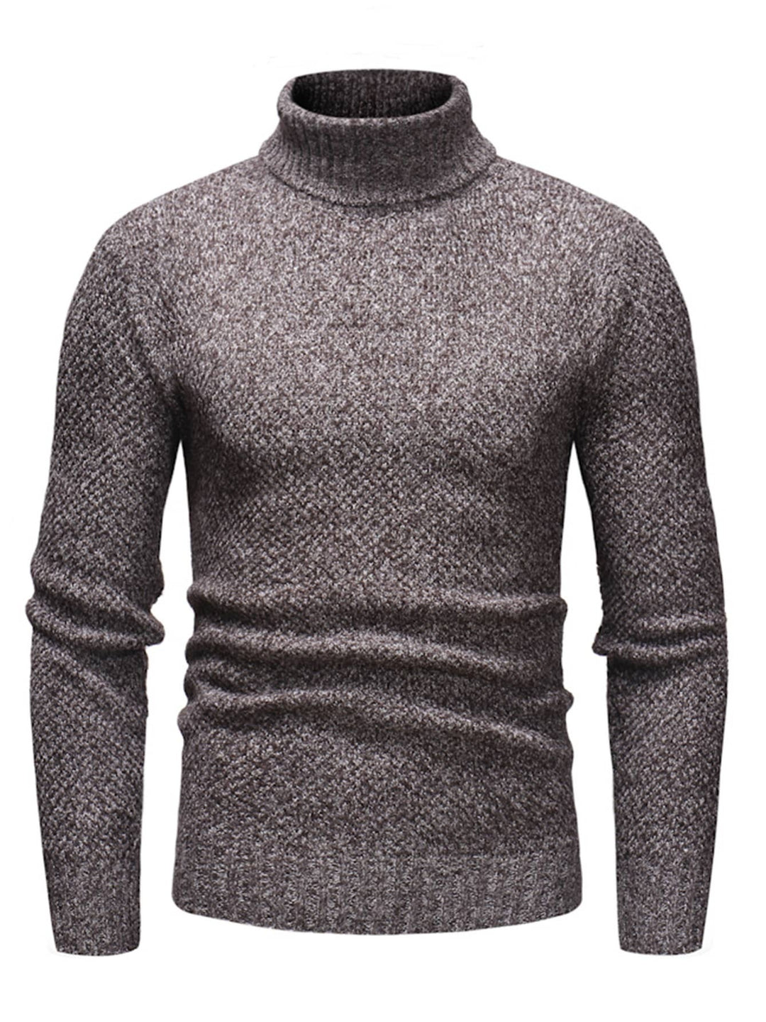 Heren Coltrui Slim Fit - Zachte Gebreide Trui